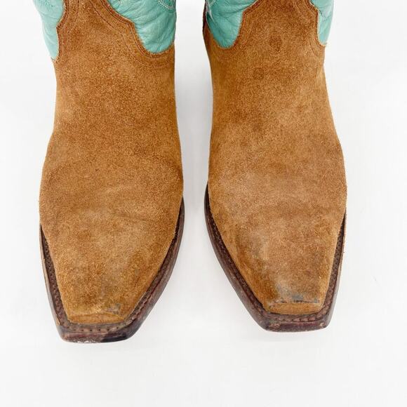 Old Gringo Vintage Y2K Turquoise Camel Snip Toe Western Cowgirl Boot size 8 - Picture 6 of 11